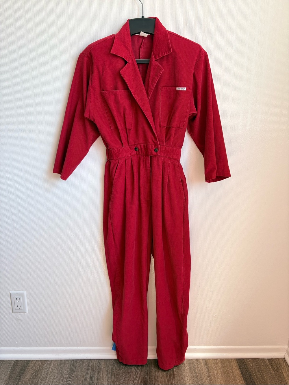 Vintage Red Corduroy Boiler Suit Jumpsuit Dreams 80s 90s Women’s XS-S